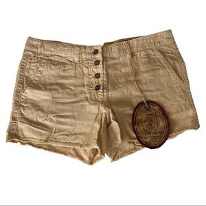 Da-Nang chino shorty shorts size Small cotton linen blend